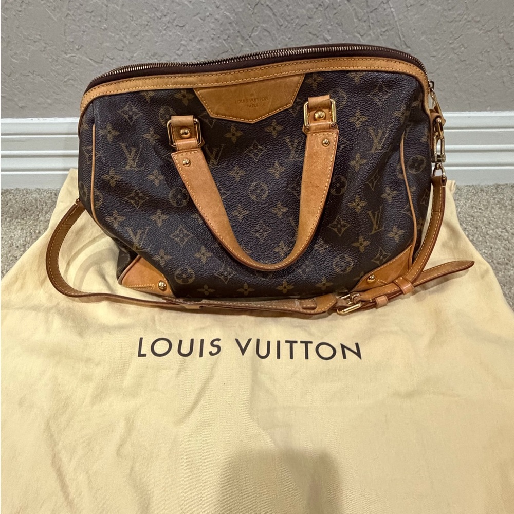 Louis Vuitton Monogram Canvas Brown and Tan Shoulder Bag